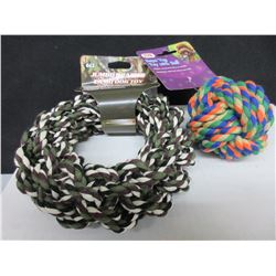 New Braided Rope Dog Toys / Hoop & Ball