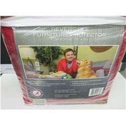 New one piece Sofa Cover / reversible easy care fabric fit most up to 96"