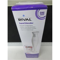 New Rival Hand Blender / 500ml mixing beaker / stainless blades / chops