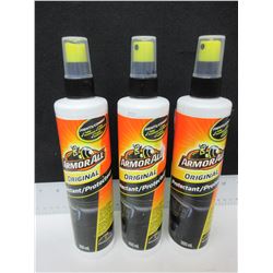 3 New ArmorAll Original Protectant 300ml / cleans,shines,& protects plastic