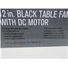 Image 3 : New Hometrends 12 inch black Table Fan with energy efficient DC Motor