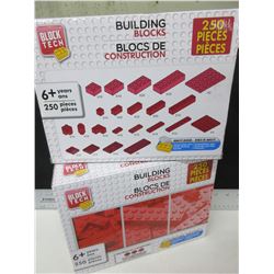 2 New 250 piece each Building Blocks same as and works with [ LEGO ]