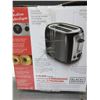 Image 2 : New Black + Decker 2 slice Toaster extra wide slots with high lift lever
