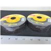 Image 2 : New DeWalt 1/4" x 4 1/2" Grinding Disks / 2 crew packs of 5 / 10 disk total