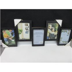 New Picture Frame with 5 picture openings 4 x6" ea