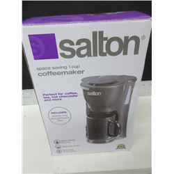 New Salton 1 Cup Coffeemaker / includes ceramic Mug & permanent filter