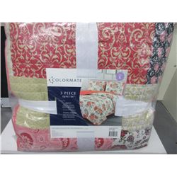 New KING size 3 piece Quilt set