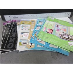 New Large Bundle of Iron on's and printer fabric sheets