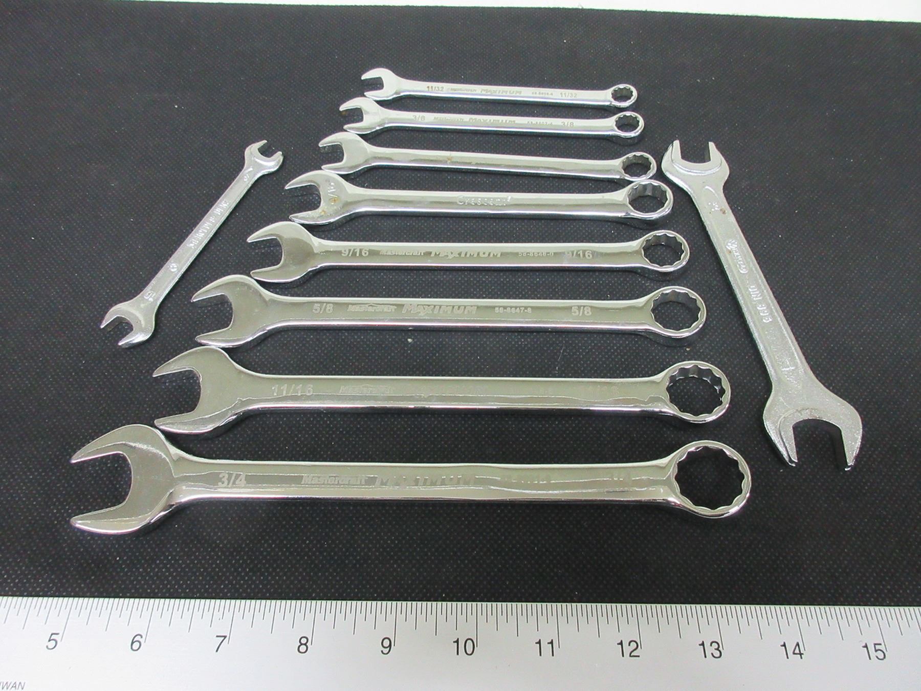 Mastercraft Maximum Wrenches 11/32 - 3/4 inch