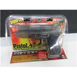 New Air Soft .45 Caliber Pistol / 200fps spring powered large Mag 70bb's