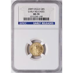 2009 $5 American Gold Eagle Coin NGC MS70 Early Releases
