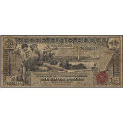 1896 $1 Educational Silver Certificate Note