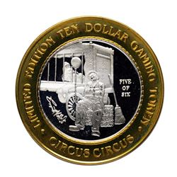 .999 Silver Circus Circus Hotel & Casino Reno, NV $10 Limited Edition Gaming Tok