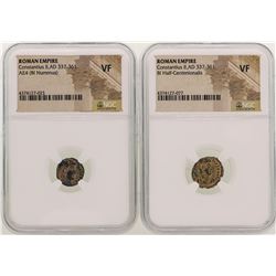 Lot of Constantius II A.D 337-361 Ancient Roman Empire Coins NGC  VF