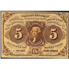 Image 1 : July 17, 1862 First Issue 5 Cents Fractional Currency Note