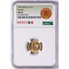 Image 1 : 1945 Mexico 2.5 Pesos Restrike Gold Coin NGC MS66