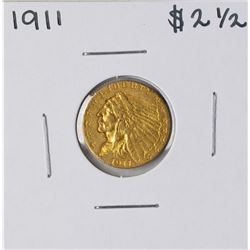 1911 $2 1/2 Indian Head Quarter Eagle Gold Coin