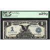 Image 1 : 1899 $1 Black Eagle Silver Certificate Note Fr.236 PCGS Gem New 66PPQ