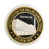 Image 1 : .999 Silver Golden Gate Las Vegas, NV $10 Casino Limited Edition Gaming Token