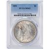 Image 1 : 1891 $1 Morgan Silver Dollar Coin PCGS MS62
