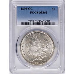 1890-CC $1 Morgan Silver Dollar Coin PCGS MS63