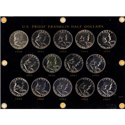 Lot of 1950-1963 Proof Franklin Half Dollar Coins