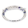 Image 2 : 14KT White Gold 2.00 ctw Sapphire and Diamond Pin