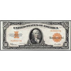 1922 $10 Gold Certificate Note