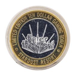 .999 Silver Stardust Resort Las Vegas, Nevada $10 Casino Limited Edition Gaming