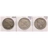 Image 1 : Lot of 1934, 1934-S, & 1934-D $1 Peace Silver Dollar Coins