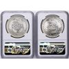 Image 2 : Lot of (2) 1953Mo Mexico 5 Pesos Silver Coins NGC MS64