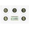 Image 2 : Set of 2000-S (5) Coin Proof State Quarter Coins PCGS PR69DCAM