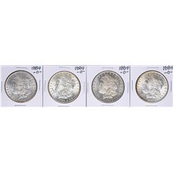 Lot of (4) 1884-O $1 Morgan Silver Dollar Coins