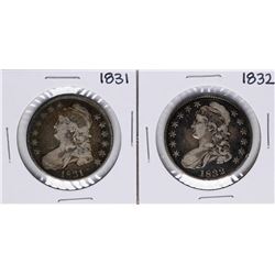 Lot of 1831-1832 Capped Bust Half Dollar Coins