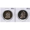 Image 1 : Lot of 1831-1832 Capped Bust Half Dollar Coins
