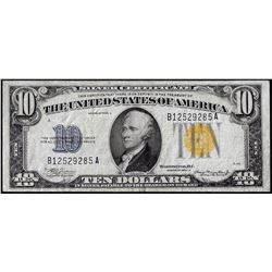 1934A $10 North Africa WWII Emergency Issue Silver Certificate Note