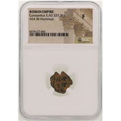 Constantius II 337-361 AD Ancient Roman Empire Coin NGC F