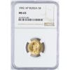 Image 1 : 1902-AP Russia 5 Roubles Gold Coin NGC MS65