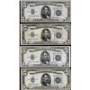 Image 1 : Lot of (4) 1934 $5 Silver Certificate Notes