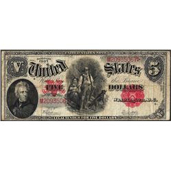 1907 $5 Woodchopper Legal Tender Note