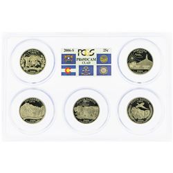 Set of 2006-S (5) Coin Proof State Quarter Coins PCGS PR69DCAM