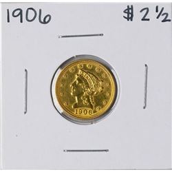 1906 $2 1/2 Liberty Head Quarter Eagle Gold Coin