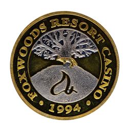 .999 Silver Foxwoods Resort Rhode Islands Casino $10 Limited Edition Gaming Toke