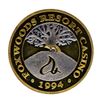 Image 1 : .999 Silver Foxwoods Resort Rhode Islands Casino $10 Limited Edition Gaming Toke