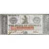 Image 1 : 1862 $5 The State of Georgia Obsolete Note Civil War Era