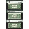 Image 2 : Lot of (3) Consec. 1957 $1 Silver Certificate Notes PMG Superb Gem Unc 68PPQ