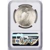 Image 2 : 1922 $1 Peace Silver Dollar Coin NGC MS64