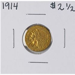 1914 $2 1/2 Indian Head Quarter Eagle Gold Coin