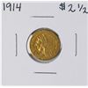 Image 1 : 1914 $2 1/2 Indian Head Quarter Eagle Gold Coin