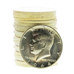 Roll of (20) Proof 1964 Franklin Half Dollar Coins